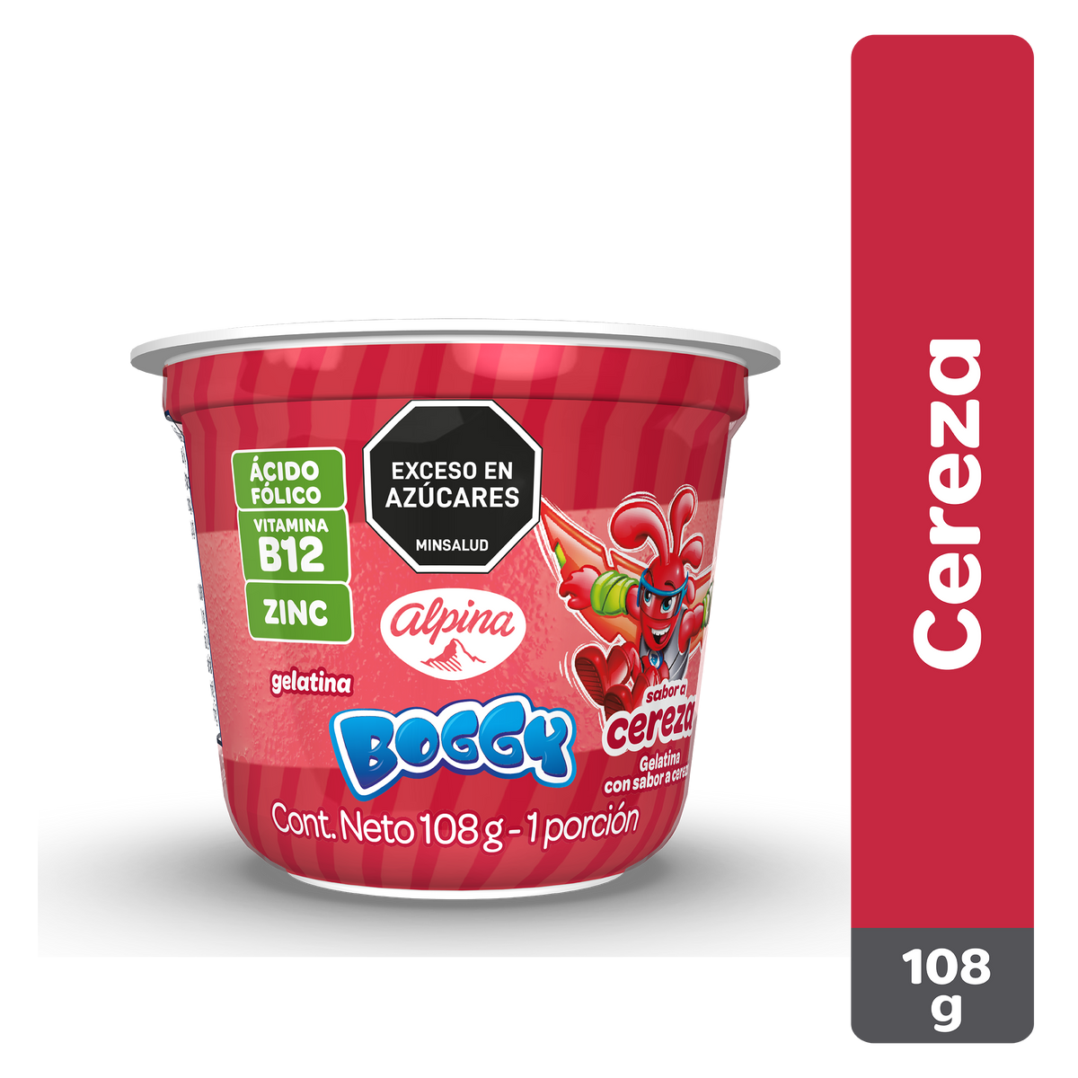 Boggy gelatina cereza x 108 gramos