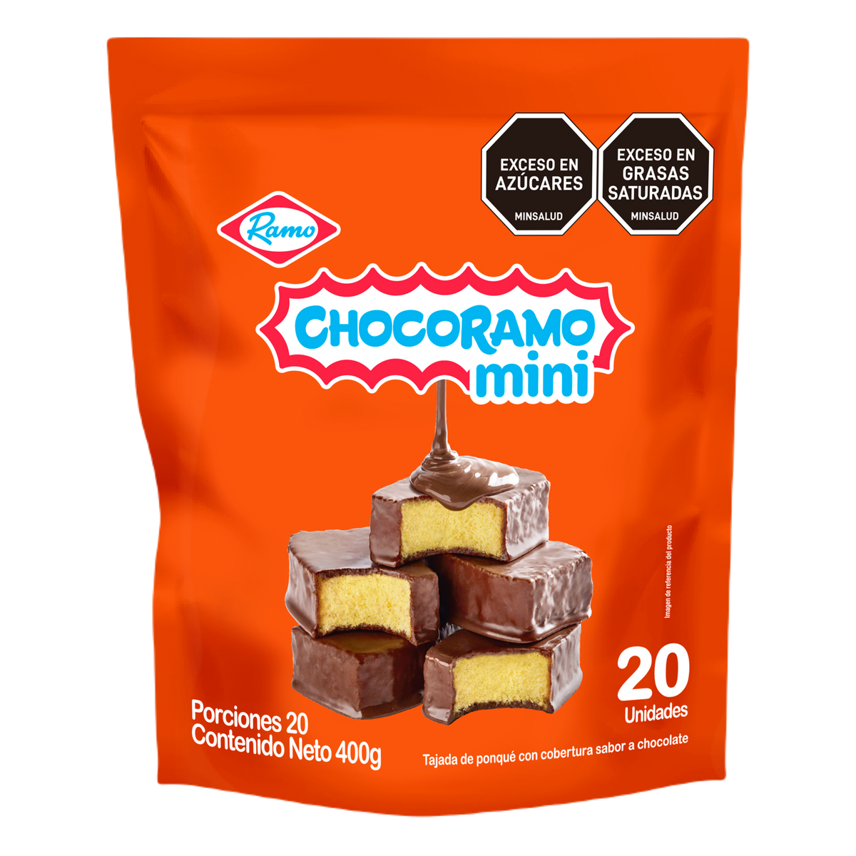 Ramo Ponque Choco Mini Tajada 20 g x 20 un