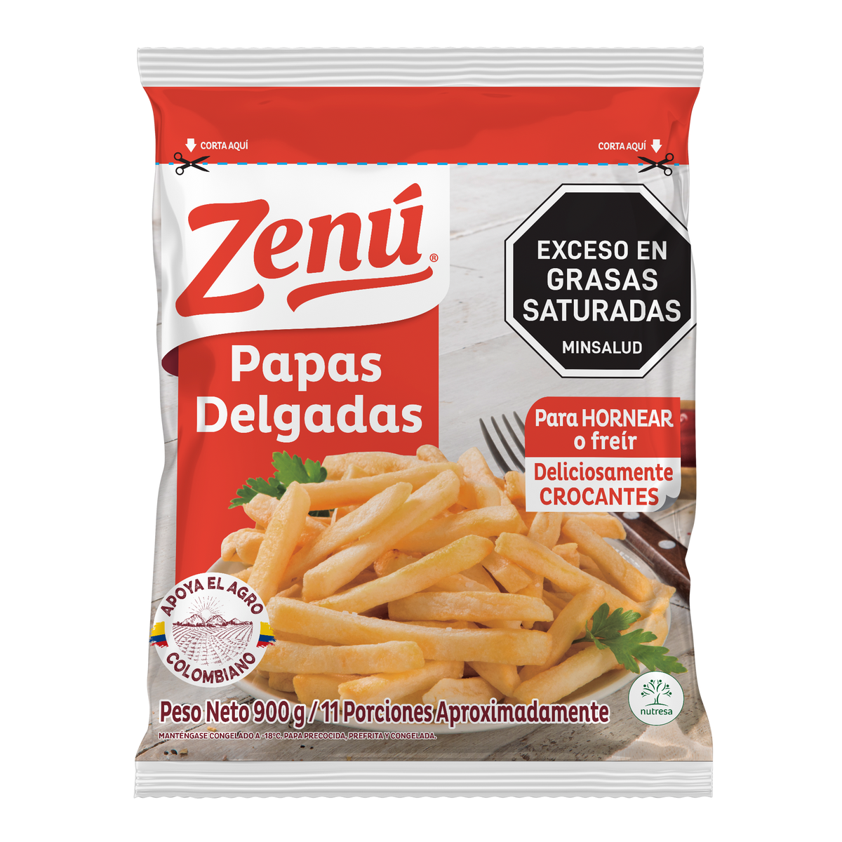 Zenú Papas Delgadas x 900 g