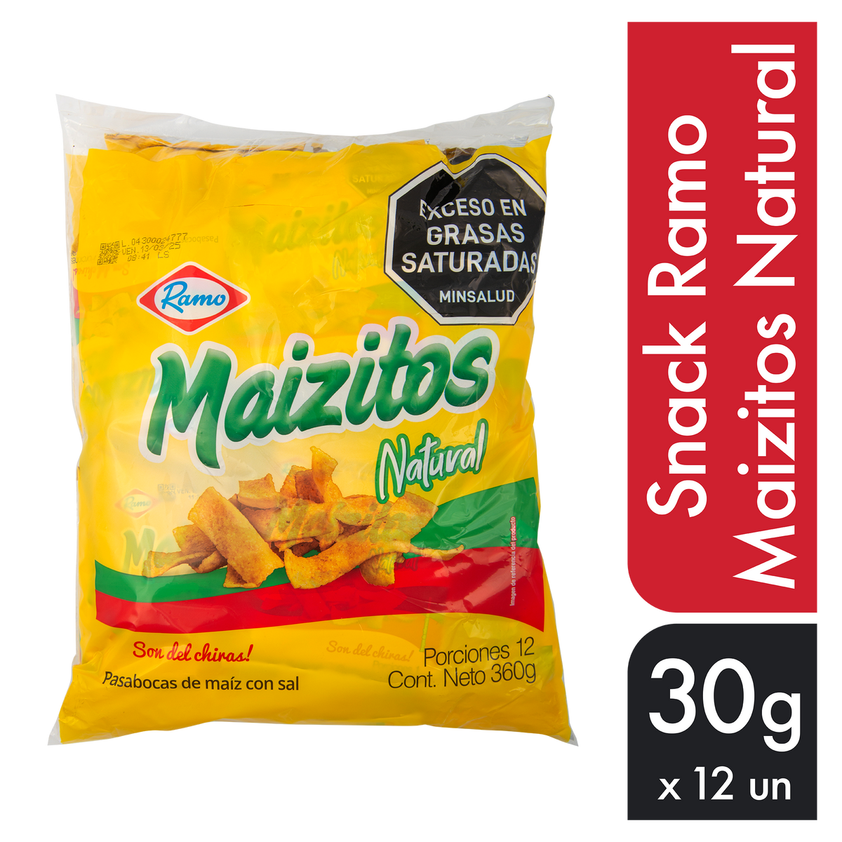 Ramo Snak Maizitos Natural 30 g x 12 un