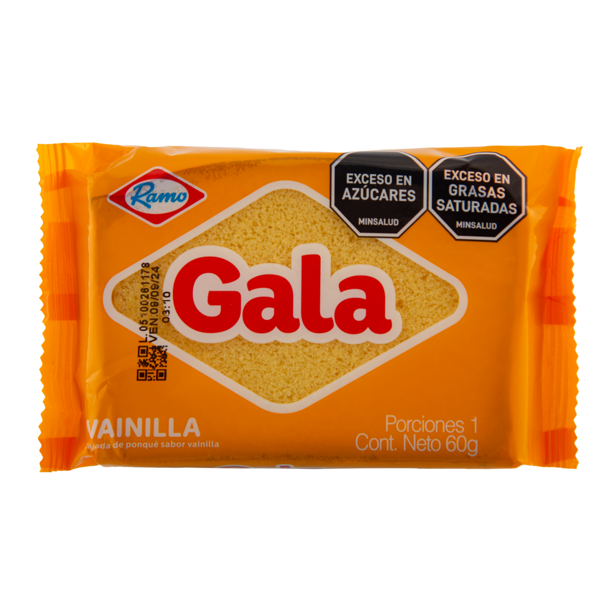 Ramo Ponque Gala Vainilla Tajada 60 g