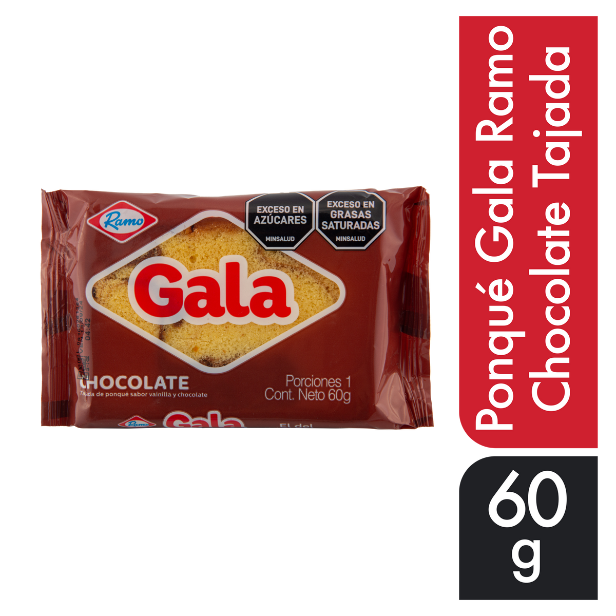 Ramo Ponque Gala Chocolate Tajada 60 g