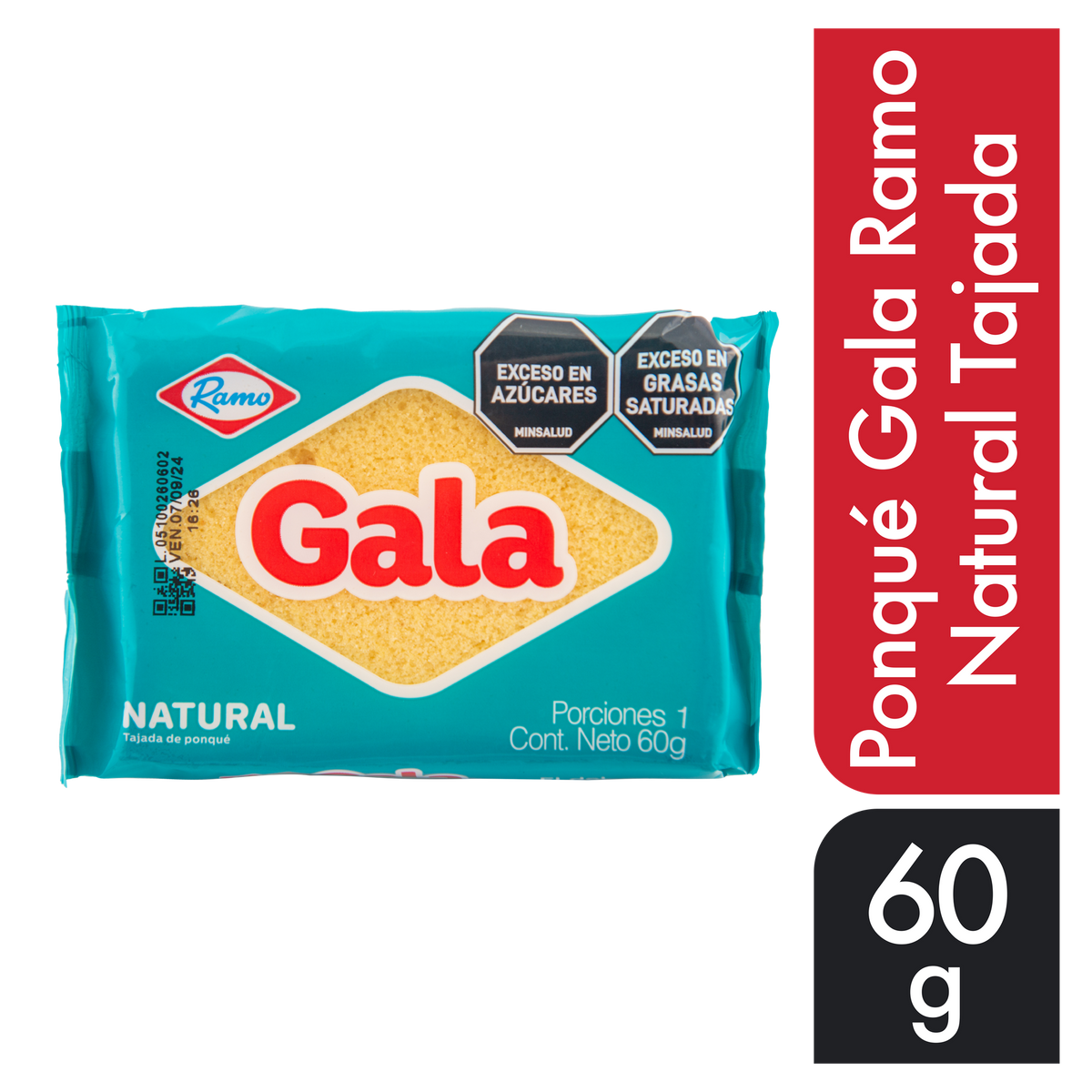 Ramo Ponque Gala Natural Tajada 60 g