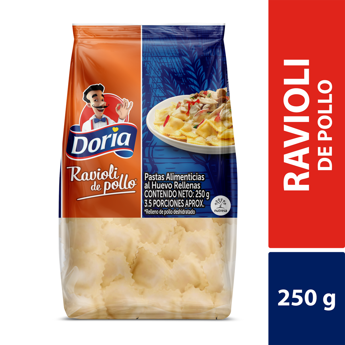 Doria Ravioli Pollo x 250 g