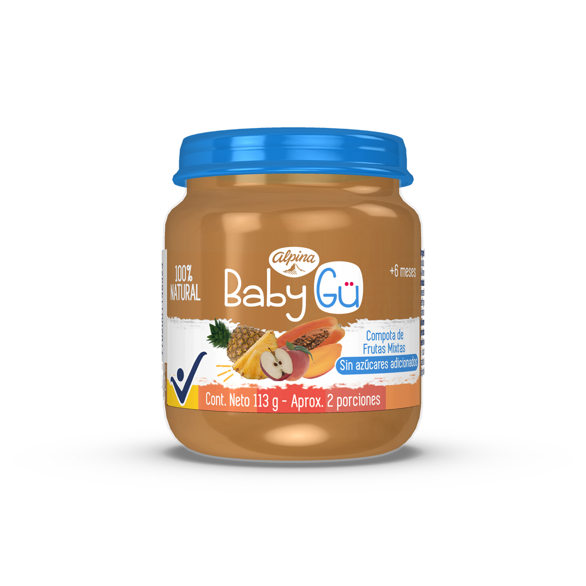 Alpina Compota Babygu Frutas Mixto 113 g