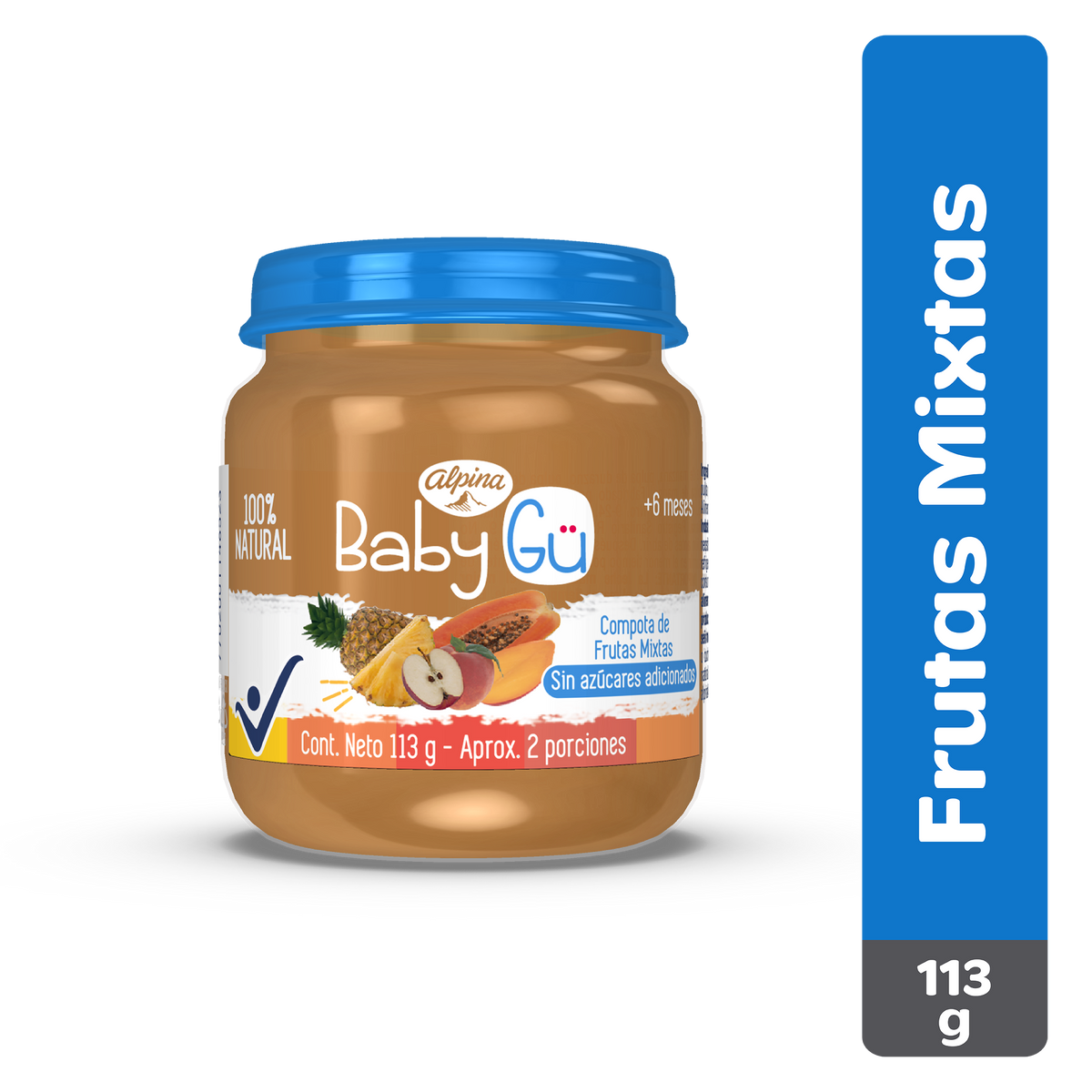 Alpina Compota Babygu Frutas Mixto 113 g