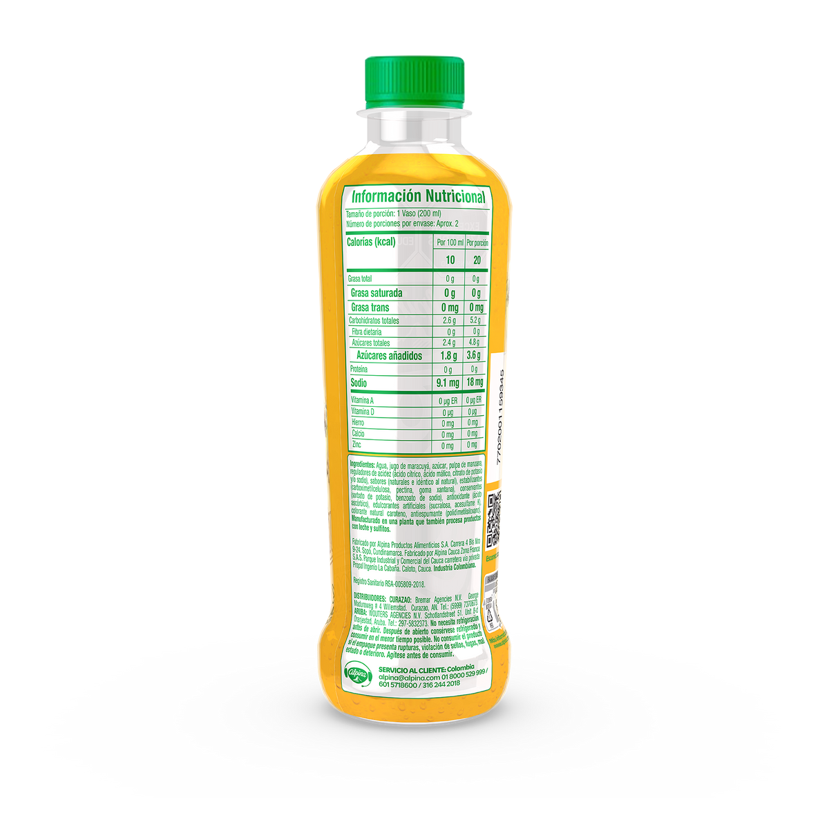 Alpina Refresco Soka Sabor Maracuyá Botella x 410ml