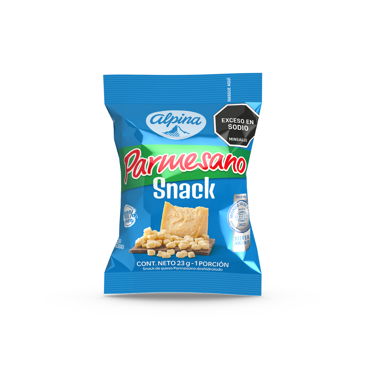 Alpina Snack Queso Parmesano Descremado x 23 g