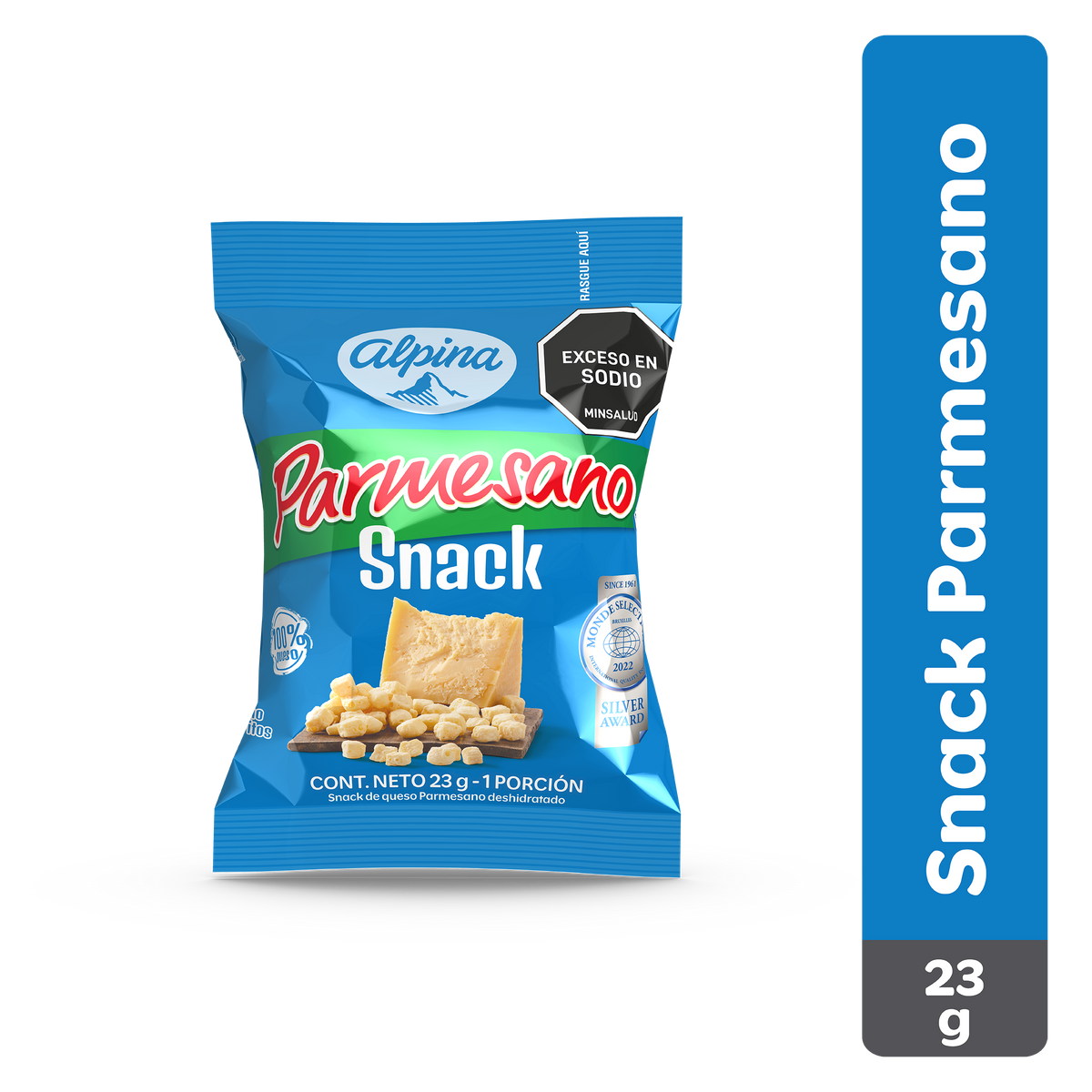 Alpina Snack Queso Parmesano Descremado x 23 g