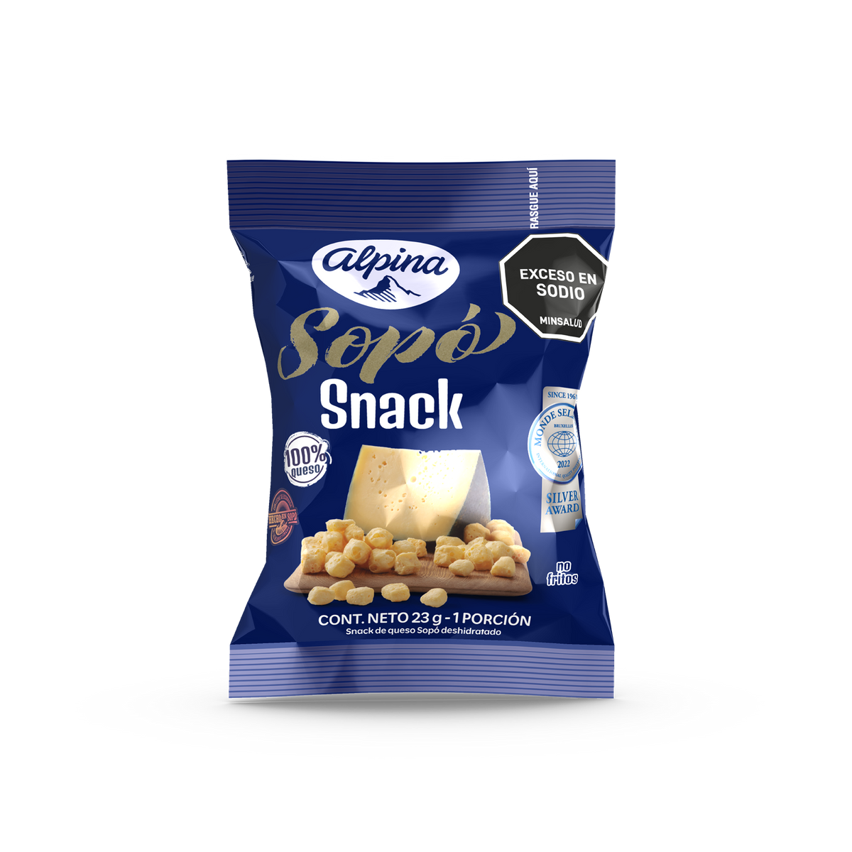 Alpina snack queso sopo descremado x 23 gramos