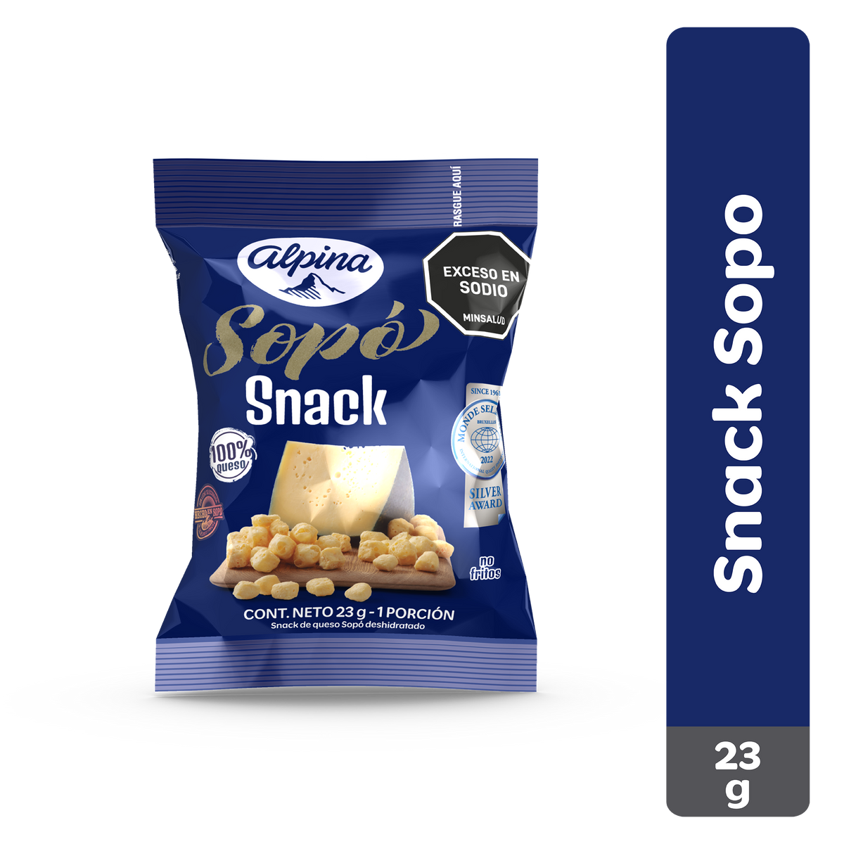 Alpina snack queso sopo descremado x 23 gramos