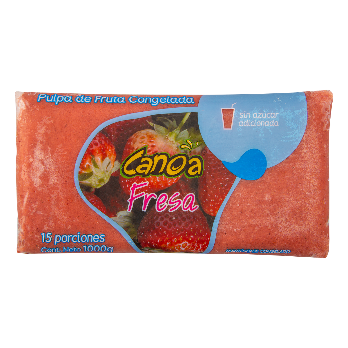 Canoa Pulpa Congelada Canoa Fresa 1000Gr