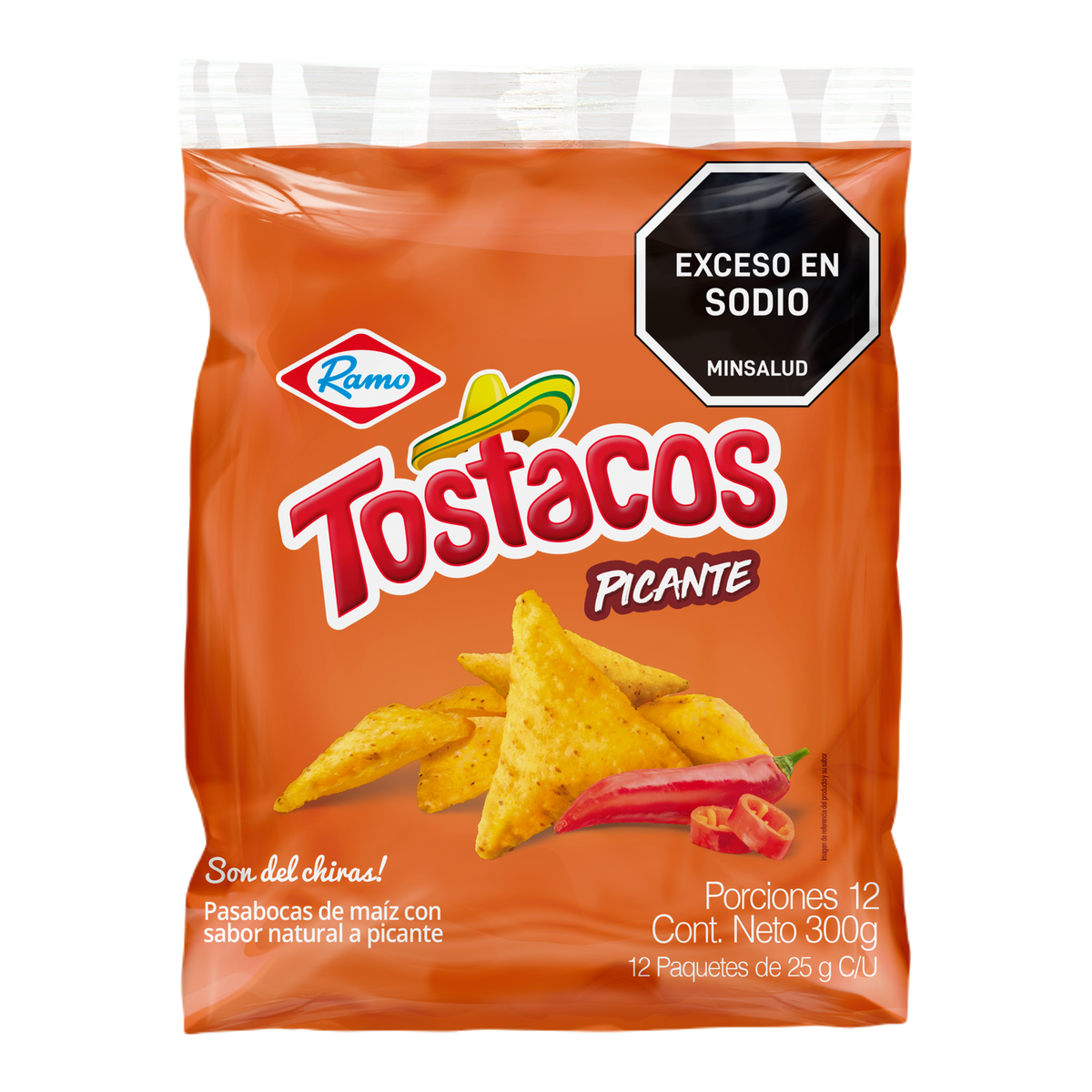Ramo tostaco picante x 25 gramos x 12 unidades