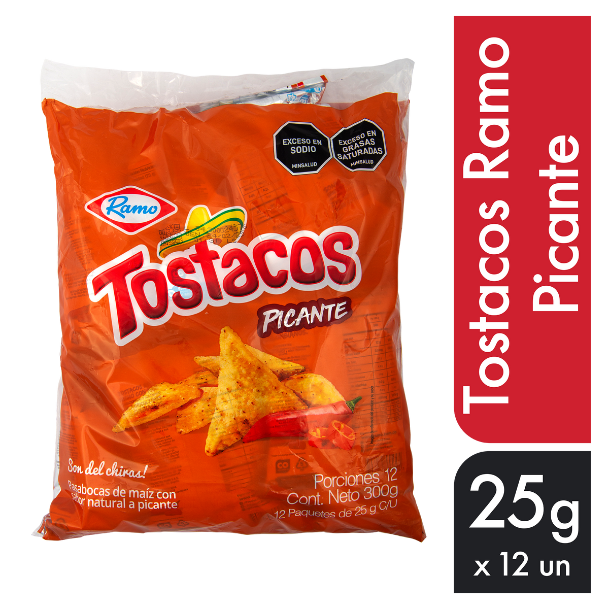 Ramo tostaco picante x 25 gramos x 12 unidades