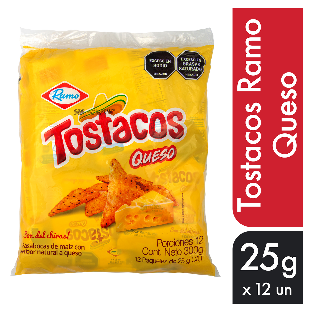 Ramo Tostaco Queso x 25 g x 12 un
