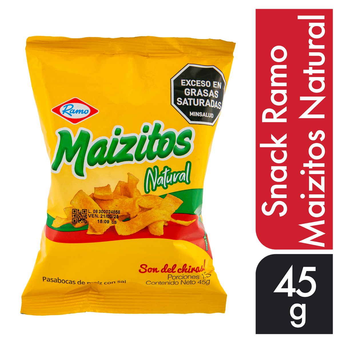 Ramo Snack Maizitos Natural x 45 g