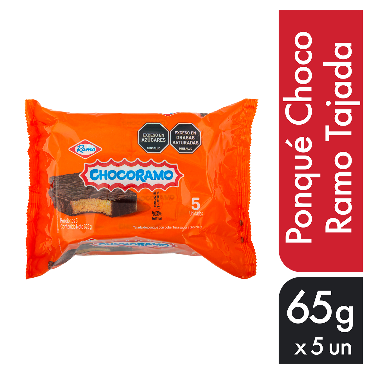 Ramo Ponque Choco Tajada x 65 g x 5 un