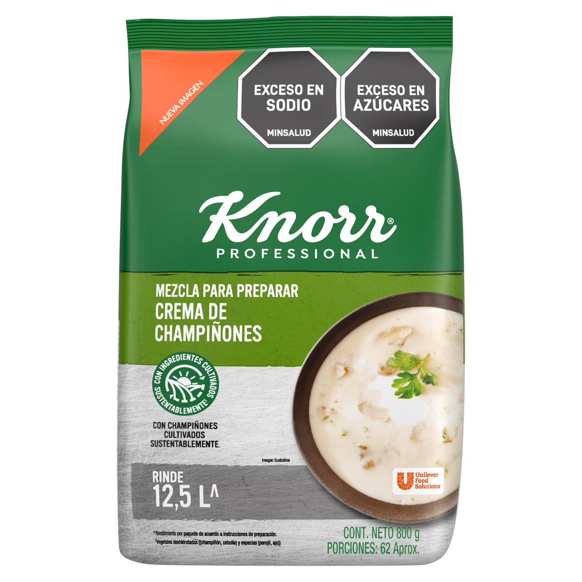 Knorr Crema Champiñon 8 x 800 g