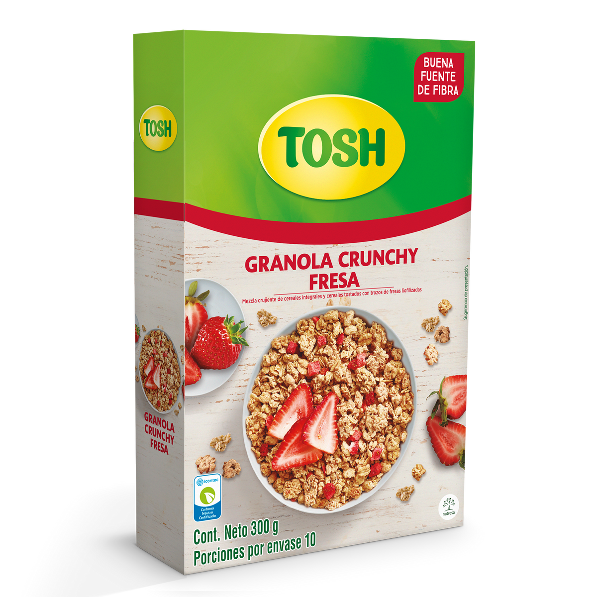 Tosh Cereal Fresa x Caja 300 g