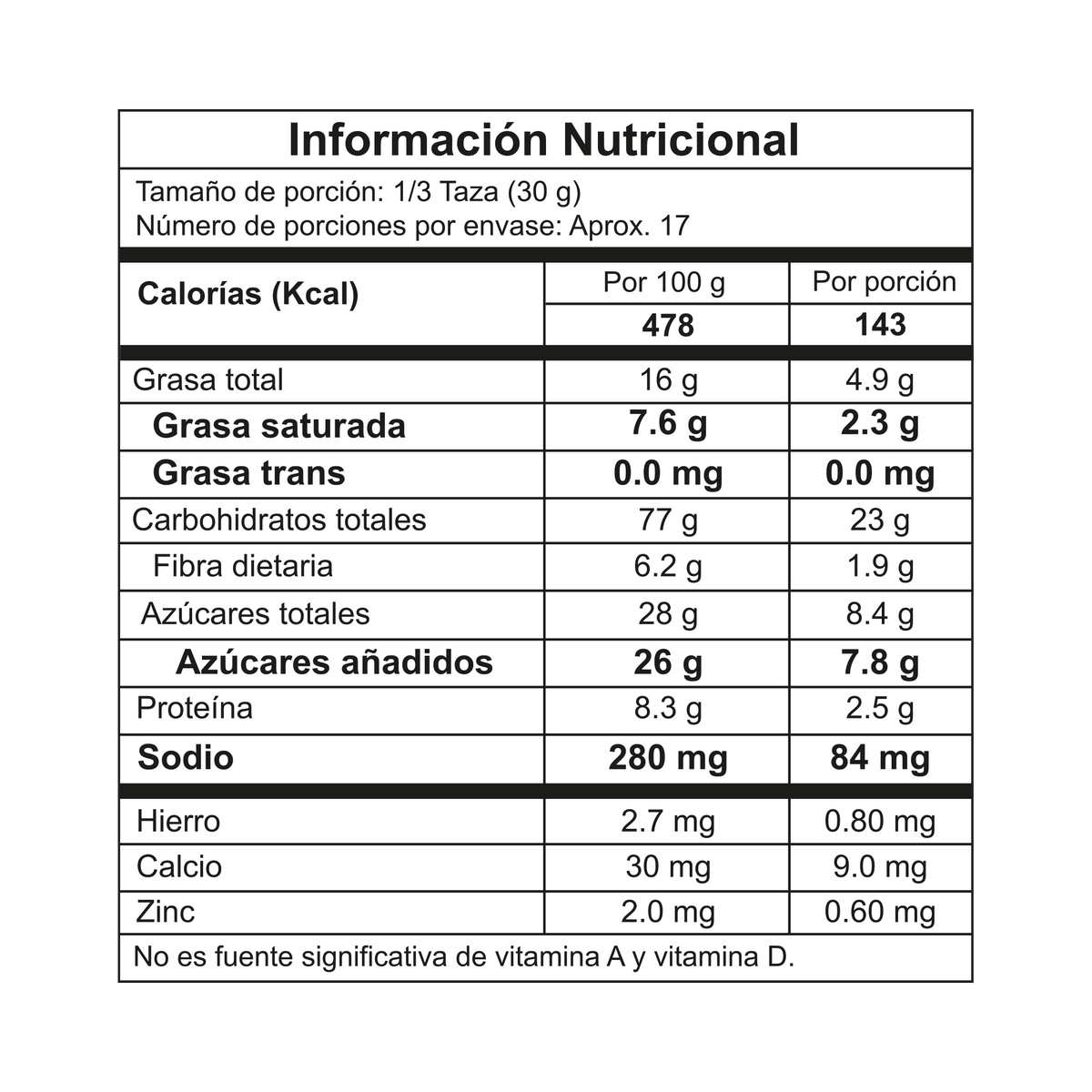 Tosh Cereal Chocolate x Doypack 500 g