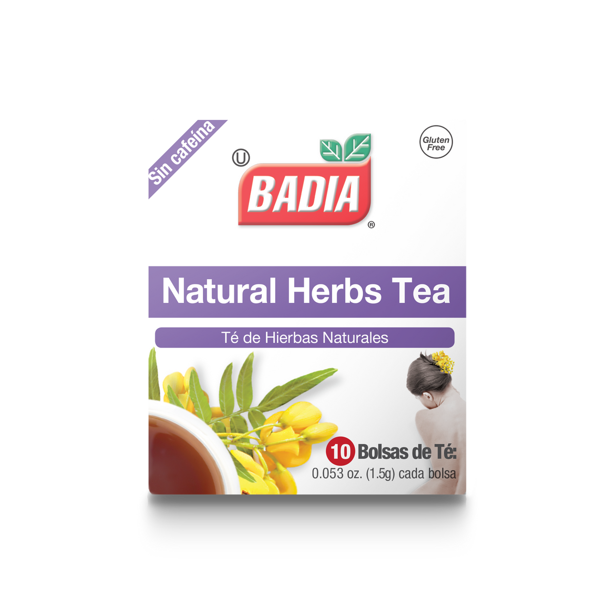 Badia Té de Hierbas Naturales x 10 bolsas x 1.5 g