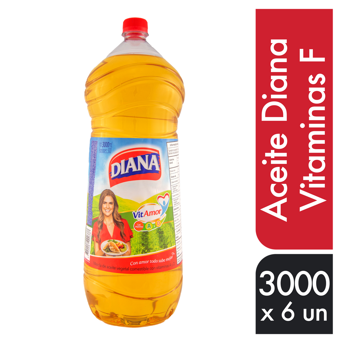 Diana Aceite Vitaminas F 3000ml x 6 un