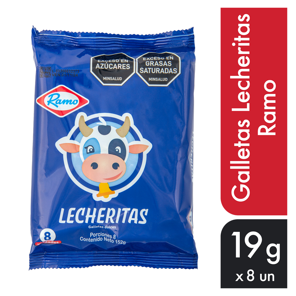 Ramo Galletas Lecheritas 19 g x 8 un