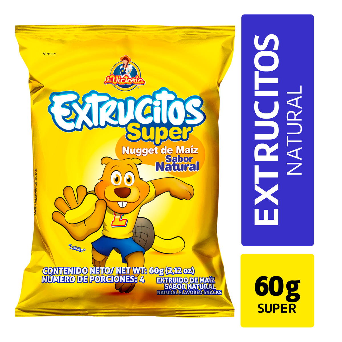 La Victoria Extrucito Sabor Natural 60gr
