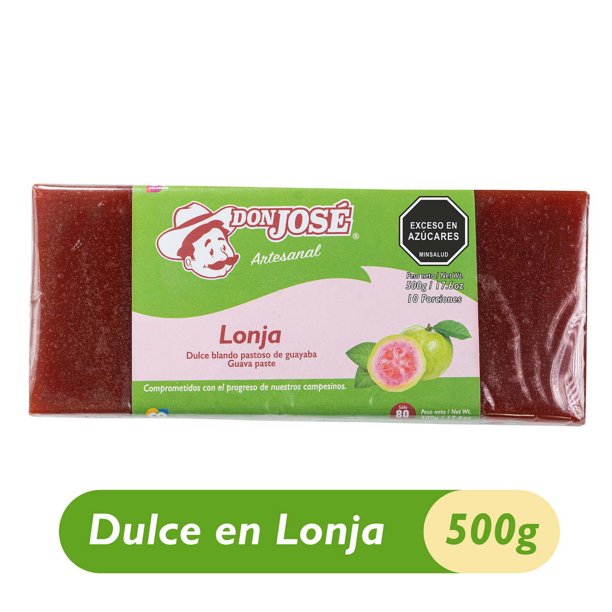 Don Jose Bocadillo Lonja Guayaba 500 g x 12 un