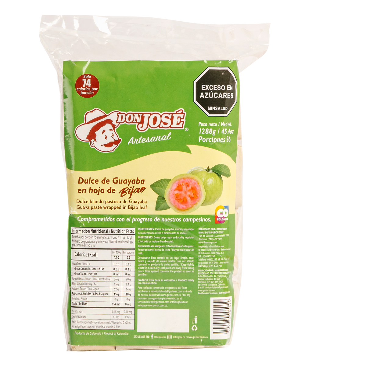 Don Jose Bocadillo Bijao 23 g x 56 un