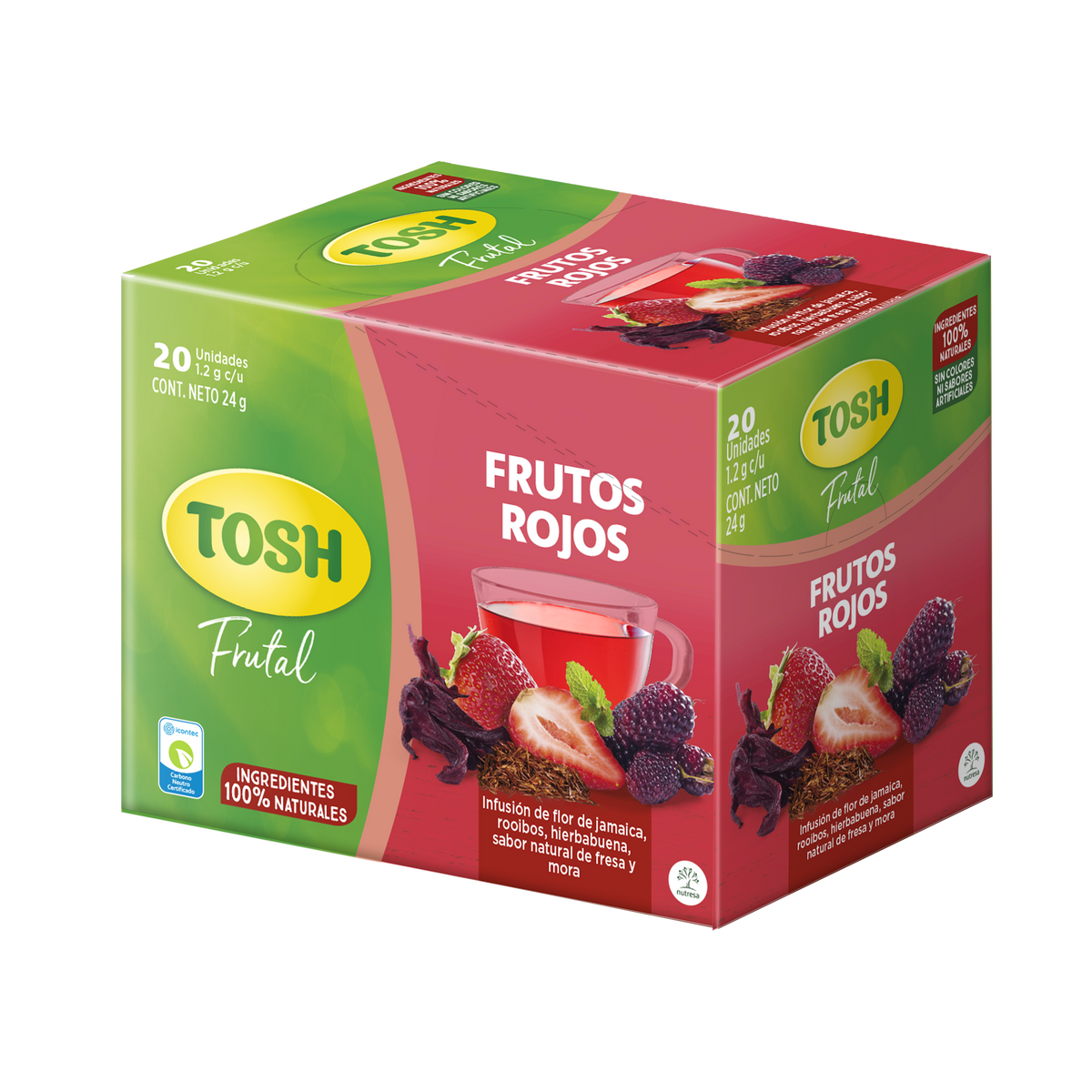 Tosh Infusión Frutos Rojos 20 Sobre 20 un x 24 g