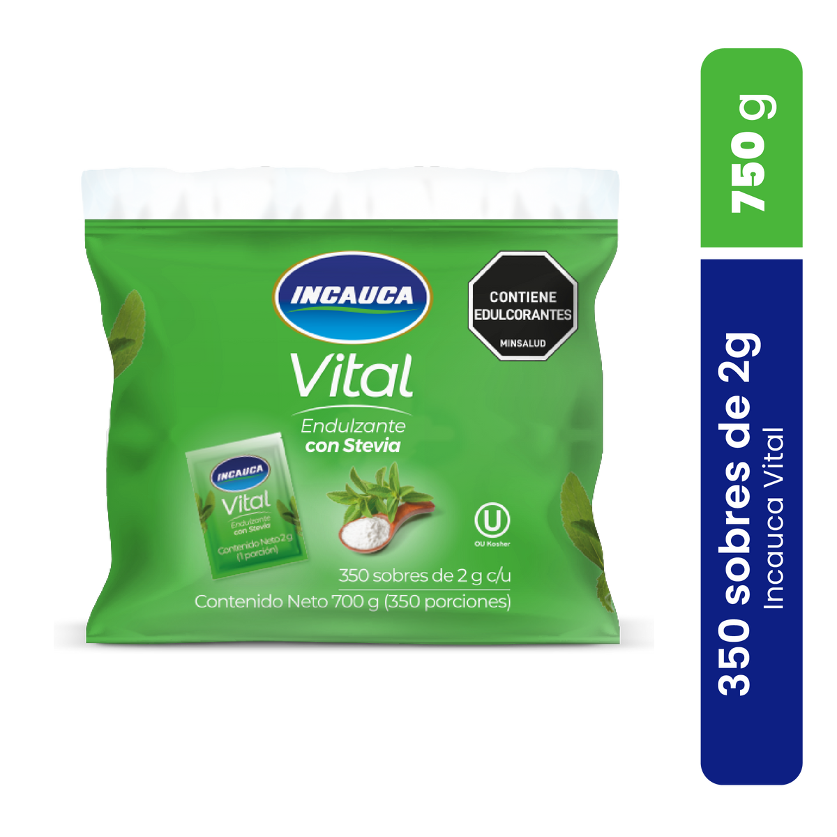 Incauca Vital Bolsa 2 g x 350 Sobres