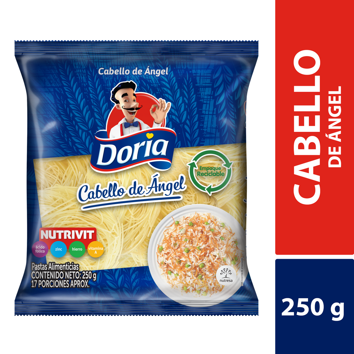 Doria Cabello De Ángel Clásico x 250 g