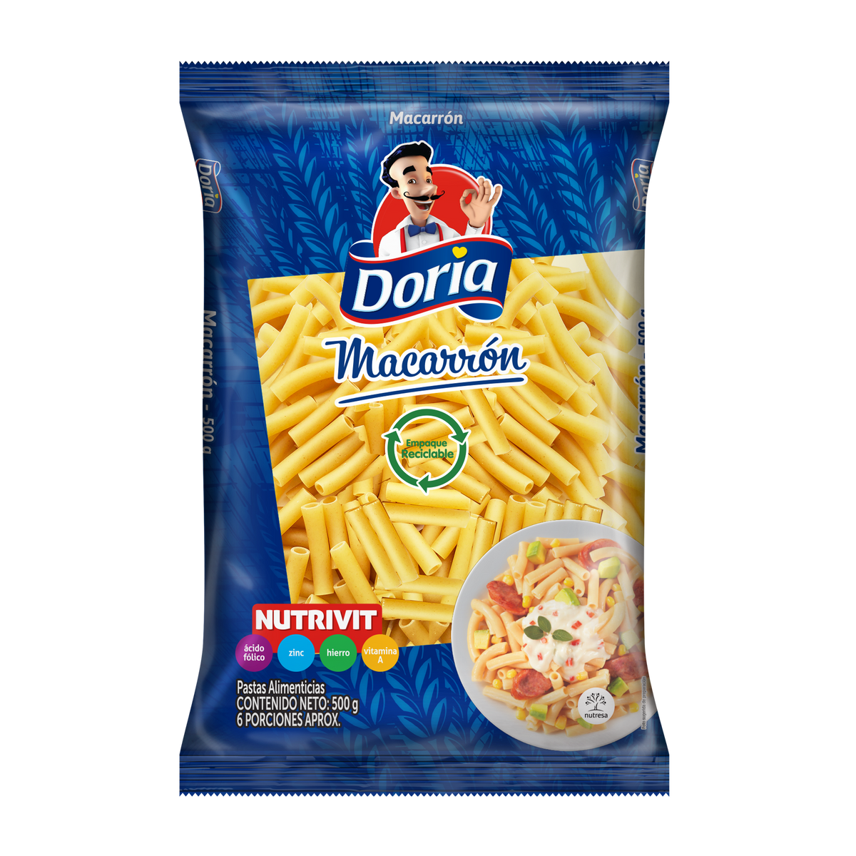 Doria Macarrón Clásico x 500 g