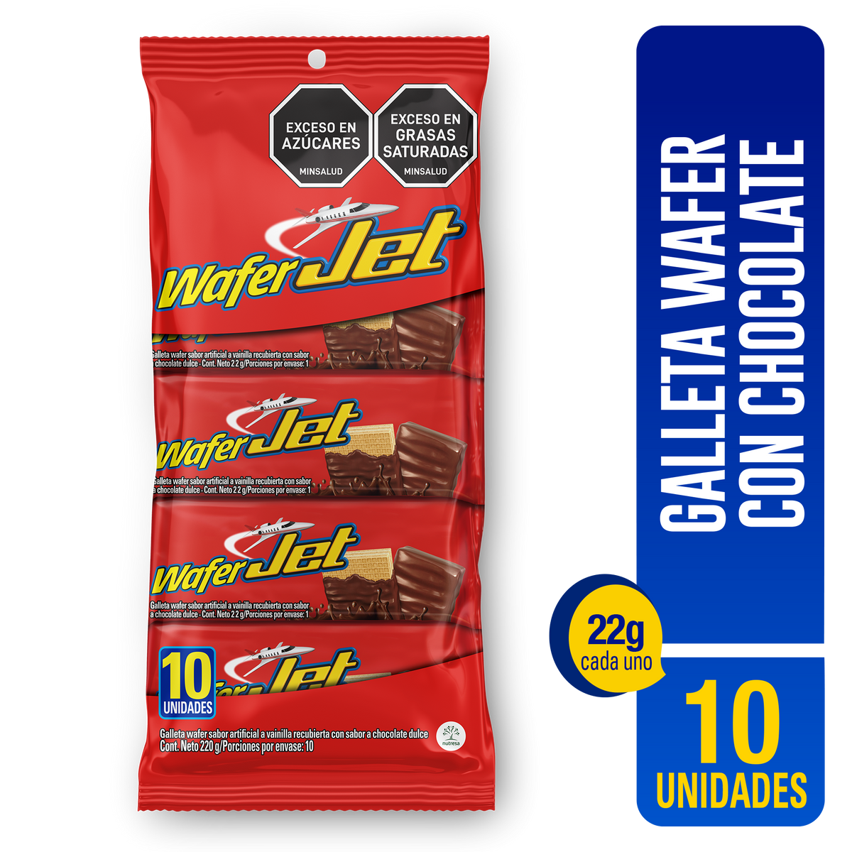 Jet Golosina Wafer Vainilla Bolsa x22g