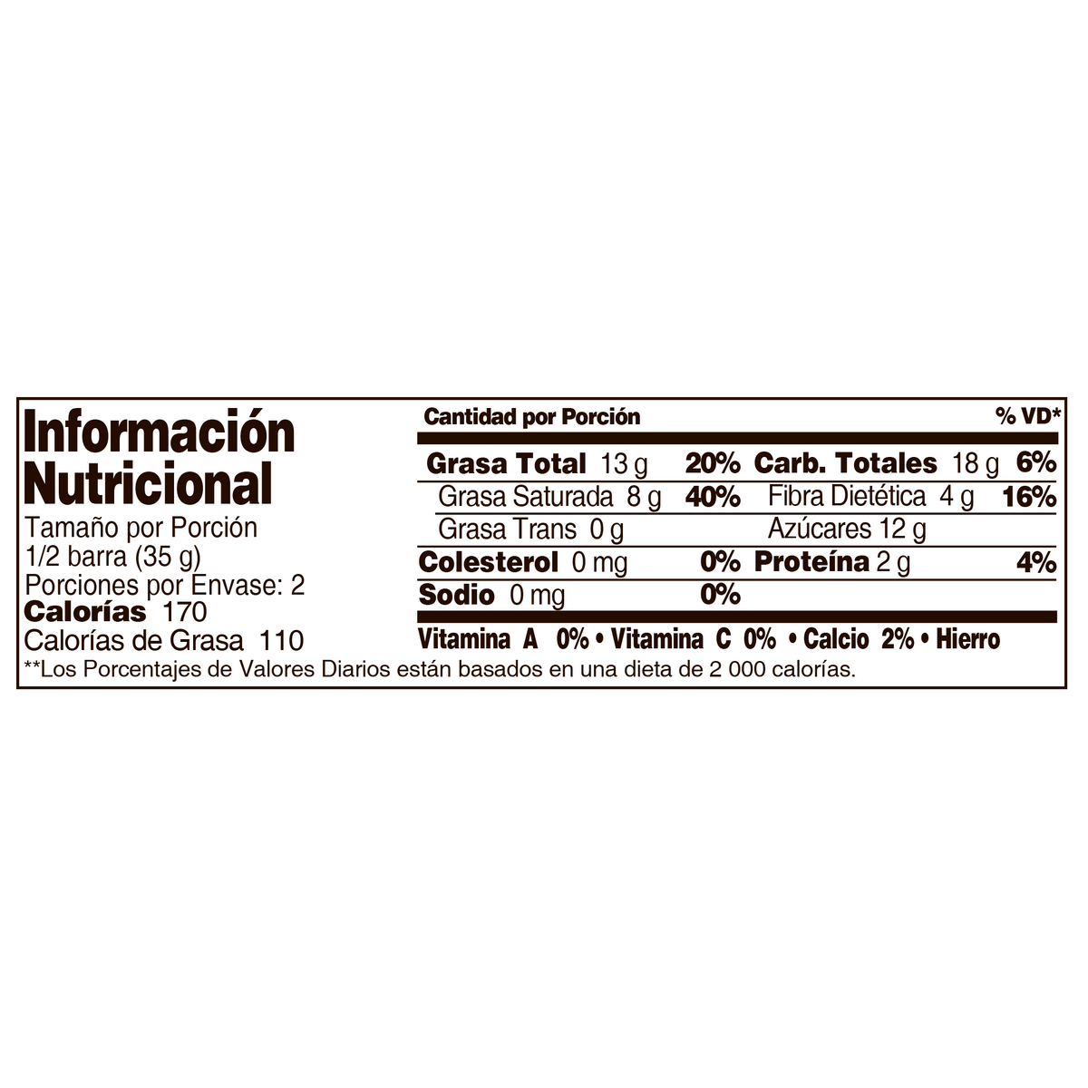 Santander Golosina 65% Plegadiza x 7 g