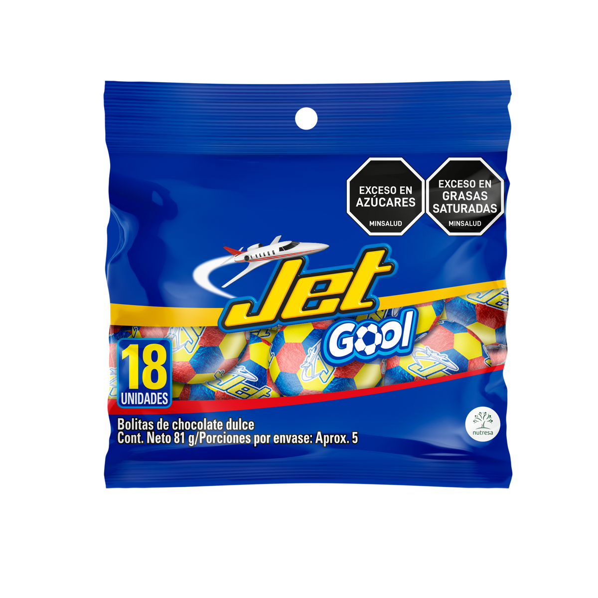 Jet Golosina Gool Balones Bolsa x4.5g