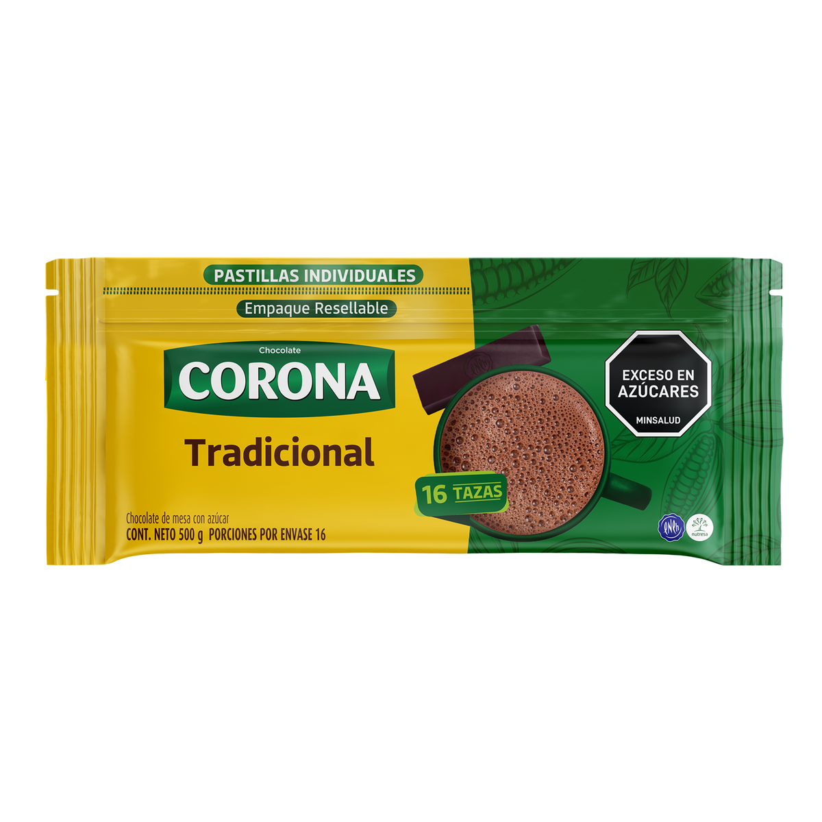 Corona Chocolate 16 Pastillas x 500 g