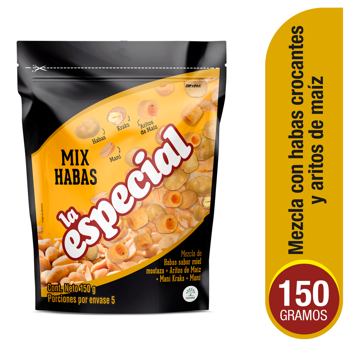 La especial pasabocas habas mix x150g