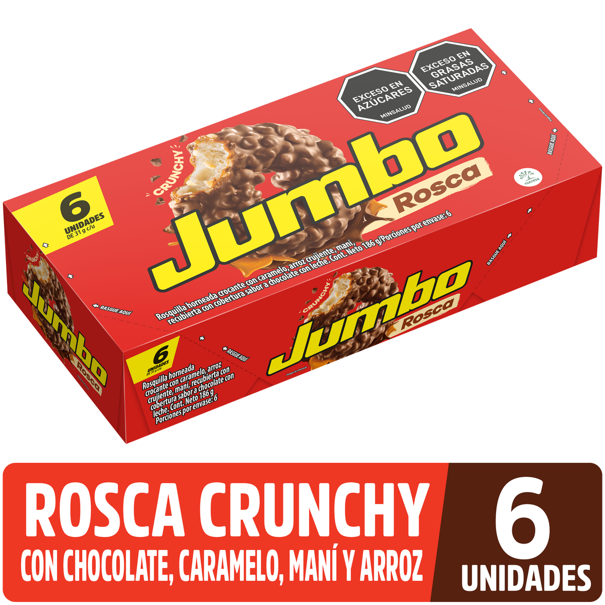 Jumbo Golosina Rosca Plegadiza x 6 un x 31 g