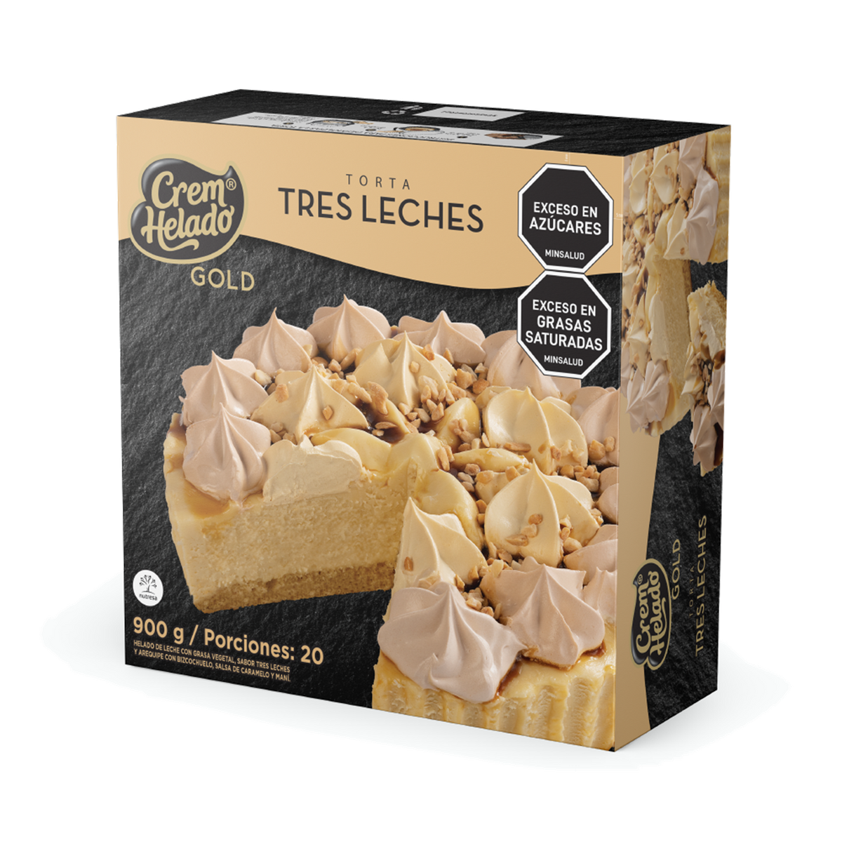 Crem Helado Gold Torta Tres Leches x 900 g