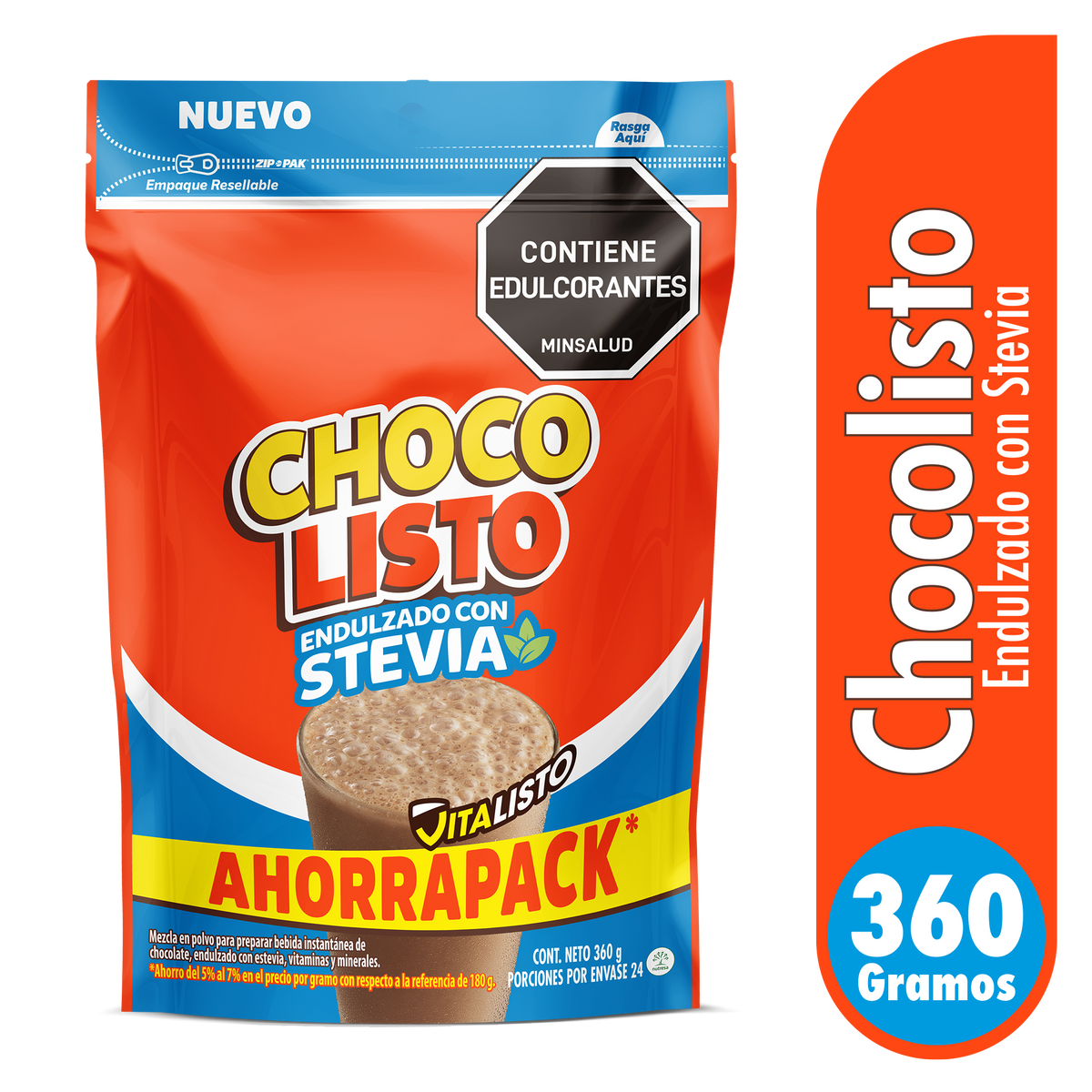 Chocolisto Sin Azúcar x 360g