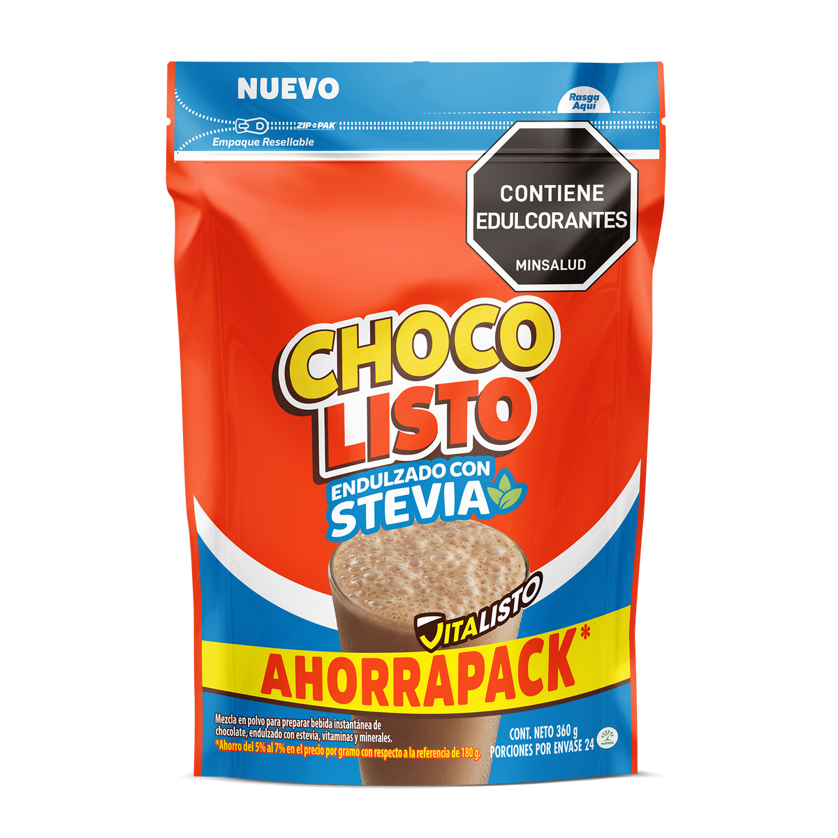 Chocolisto Sin Azúcar x 360g