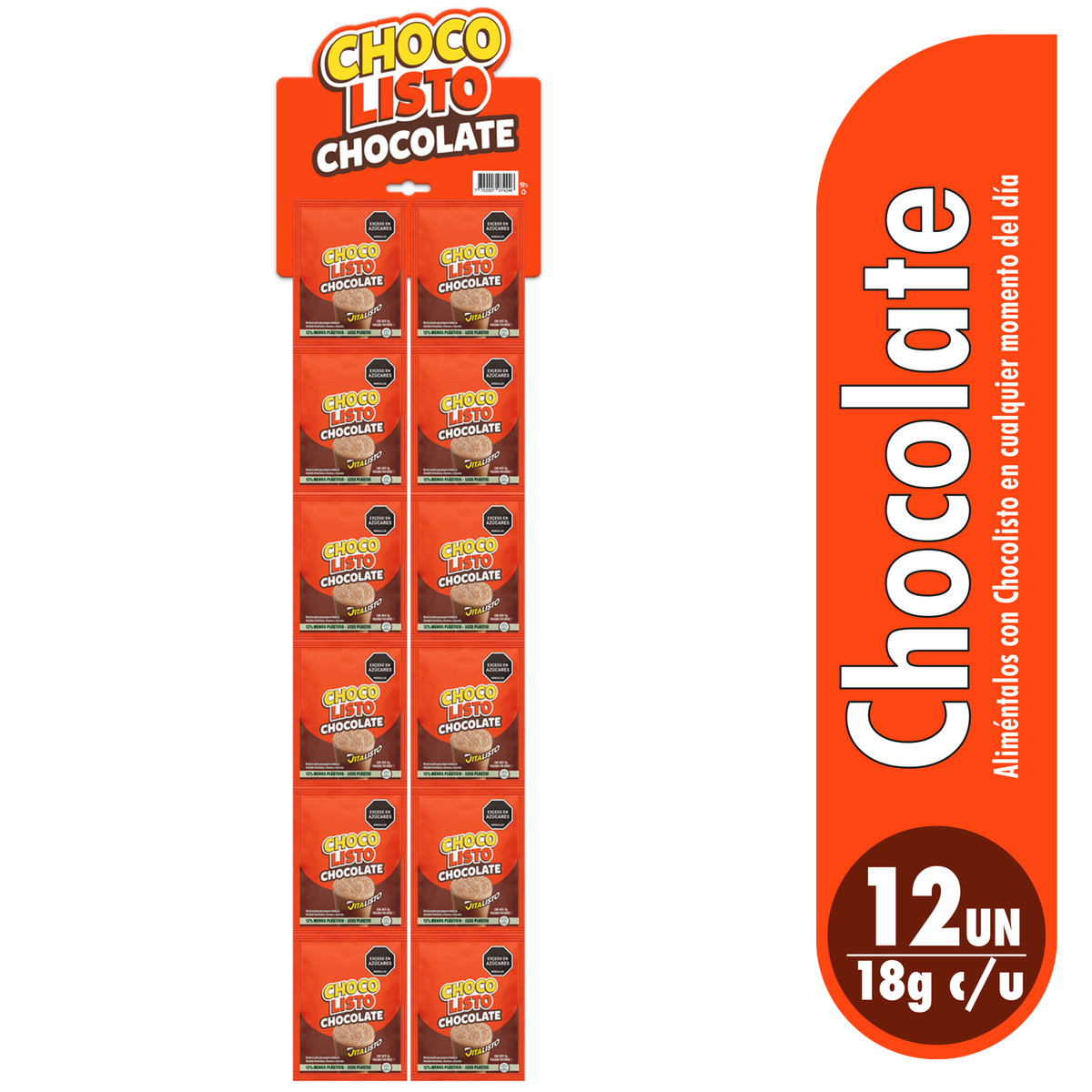 Chocolisto Modificador 12 Sobres x 18 g