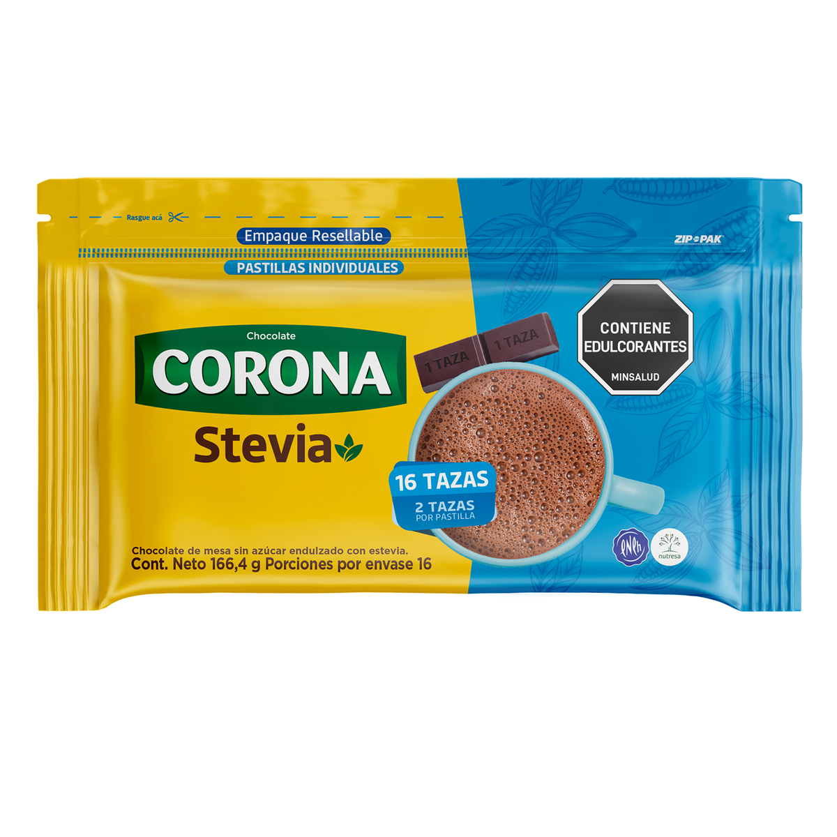 Corona Chocolate Sin Azúcar x 166.4g