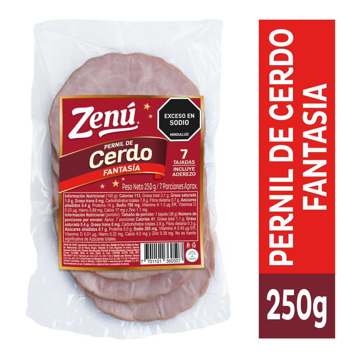 Zenú Pernil Cerdo Fantasia x 250 g