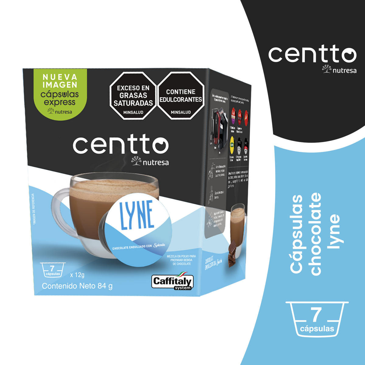Lyne Chocolate Centto 12 g 7 Capsulas