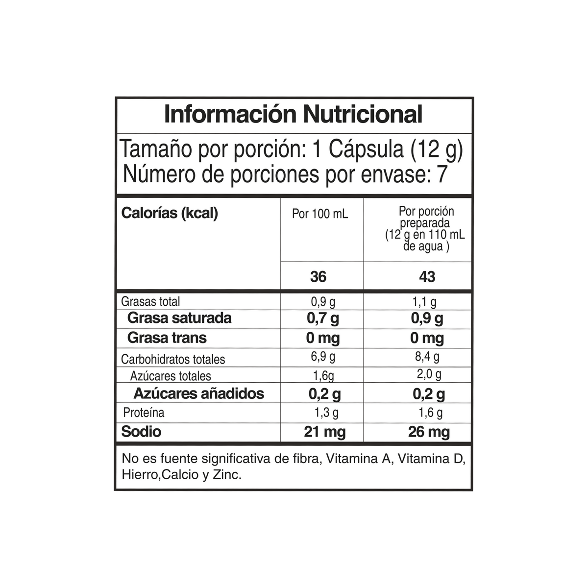 Lyne Chocolate Centto 12 g 7 Capsulas