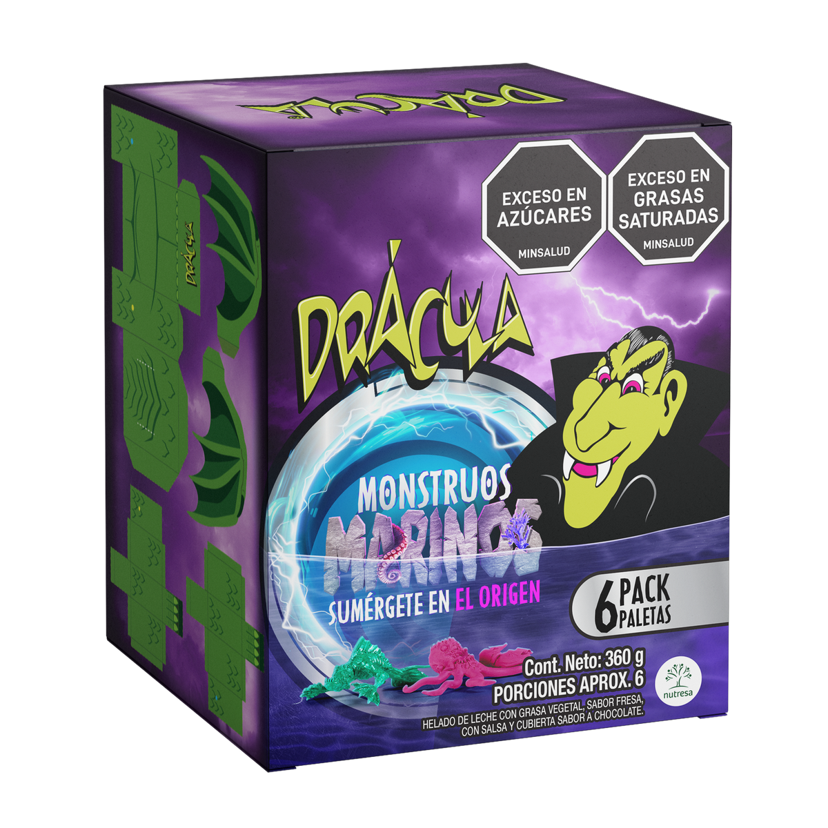 Dracula Pack Paleta Monstmarinos 360 g x 6 un