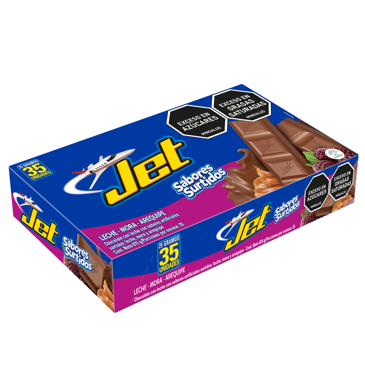 Jet Golosina Sabor Surtido Plegadiza x 25g